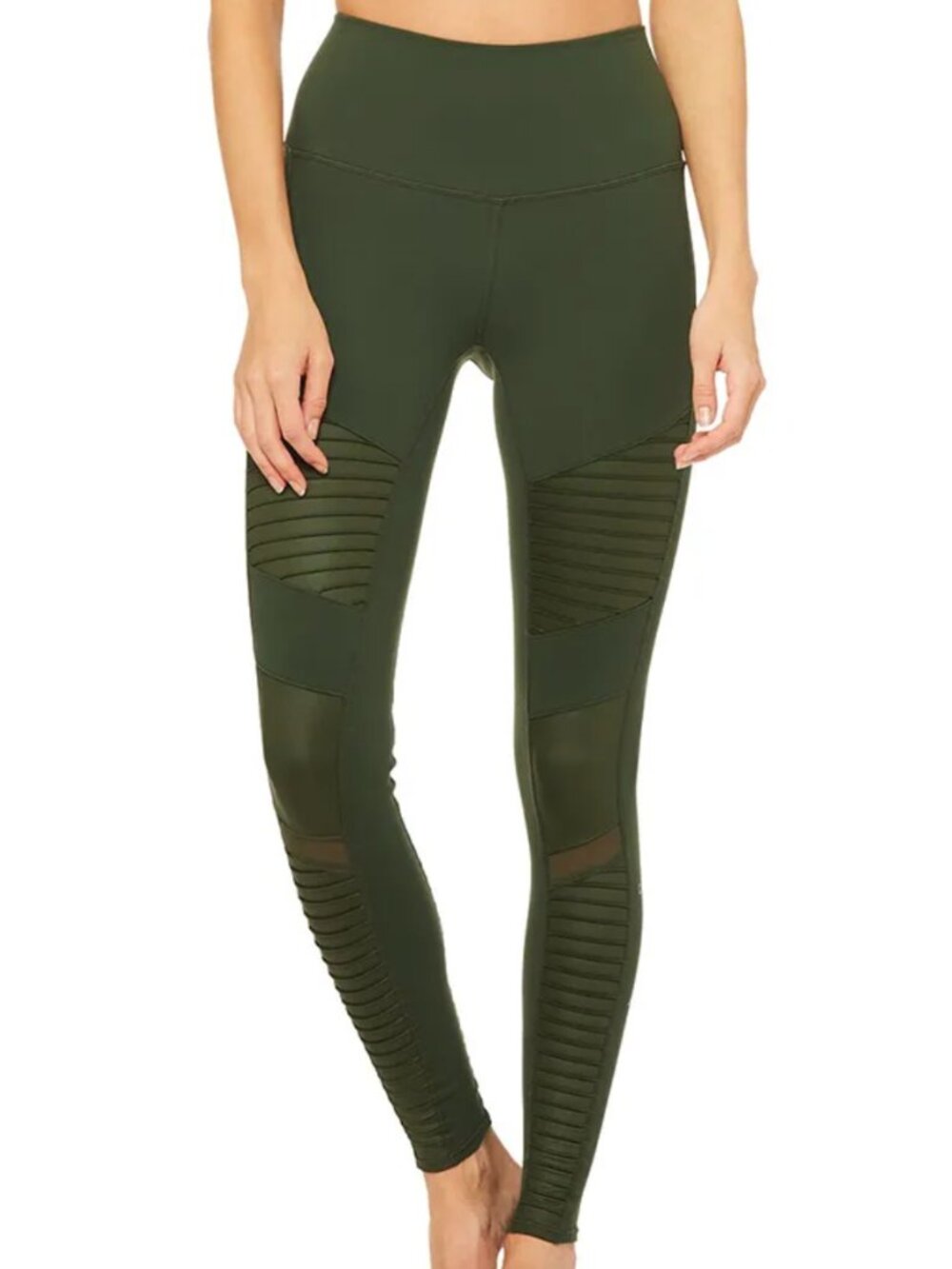 Alo Yoga High-Waist Moto Legging - Army Green